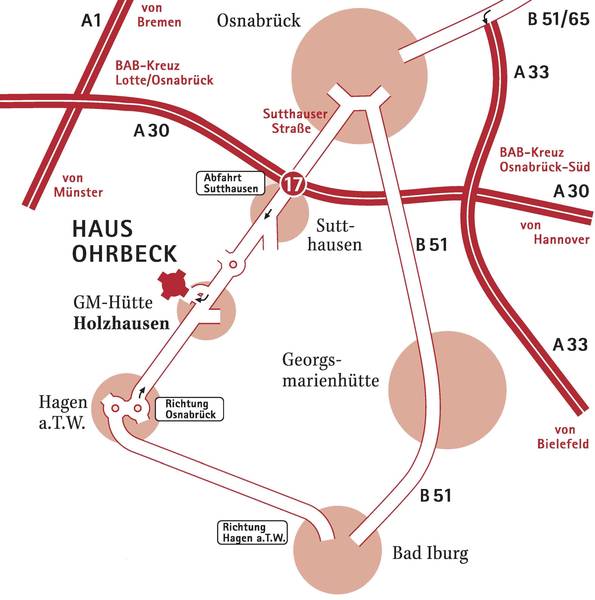 [Haus Ohrbeck Anreise]